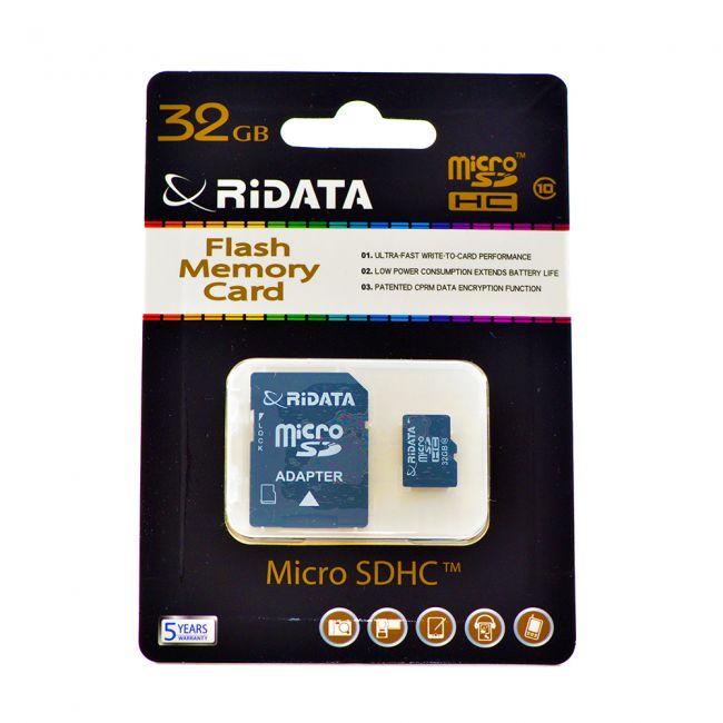 Card microSD RiDATA capacitate 32Gb viteza C10-1
