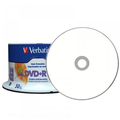 VERBATIM DVD+R | Dual Layer | 8.5Gb | PRINTABIL | 50 bucati cutie-img