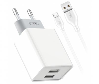 XO-L65 | incarcator pentru smartphone | micro USB | 2.4A | 2 x USB-img