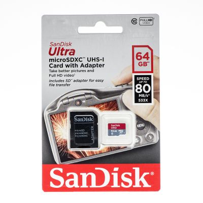 Card microSD SANDISK | 64GB | C10 | UHS-I-img