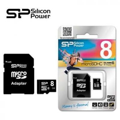 Card microSDHC SILICON POWER 8GB clasa 10-img