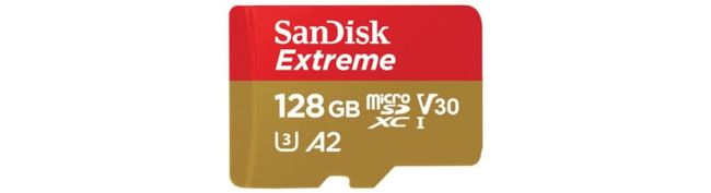Card microSDXC SANDISK Extreme | 128GB | 160MB/s | C10 | A2 | V30 | UHS-I | U3-2