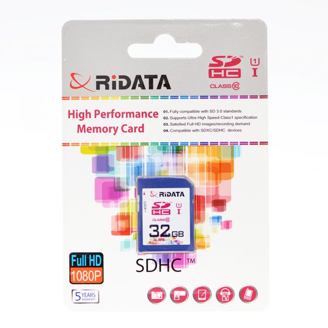 Card SDHC | RiDATA | 32Gb | U1I-1
