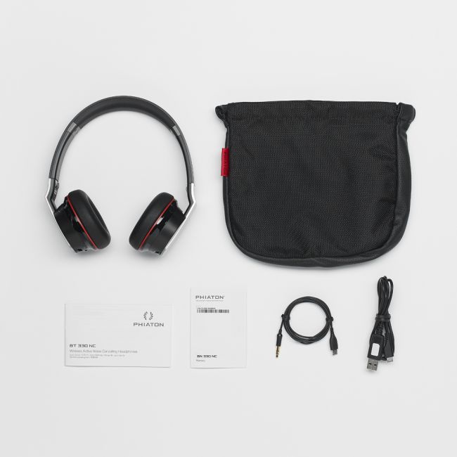 Casti audio Bluetooth PHIATON BT-330 cu microfon, pliabile, negru, tip headset-8