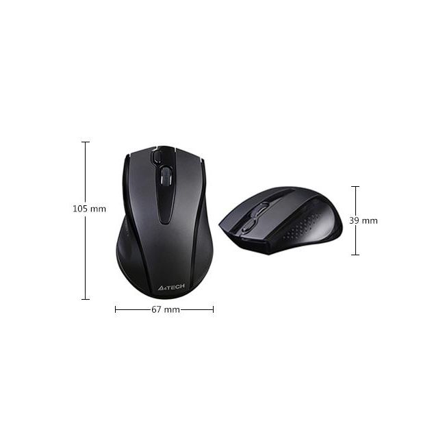 A4Tech - mouse wireless G9-500FS | silentios | negru-5