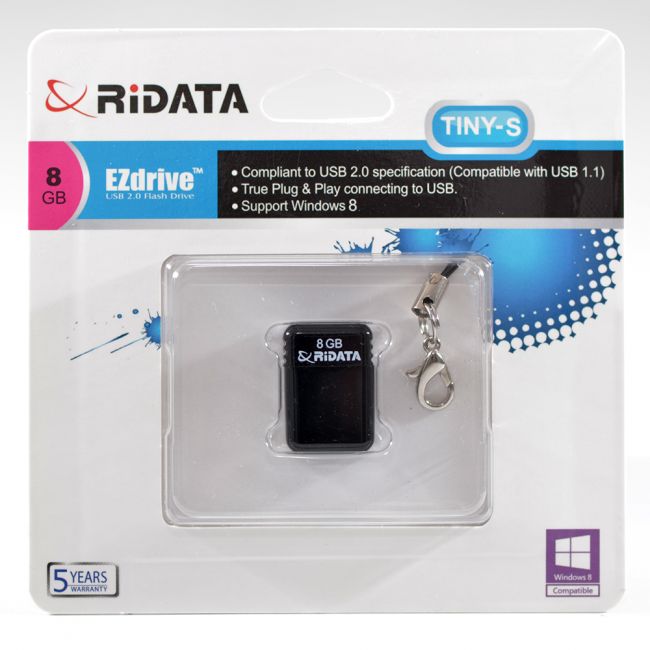 Memorie USB2 | RiDATA | 8GB | model OD6B, NEGRU-1