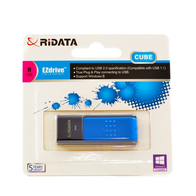 Memorie USB2 | RiDATA | 8GB | model RID50 | negru-albastru-1