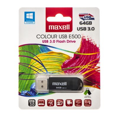 Memorie USB3 | Maxell | 64GB | model E500 | Negru-img