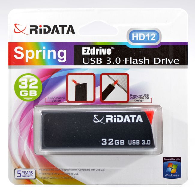 Memorie USB3 | RiDATA | 32GB | model HD12, NEGRU-1