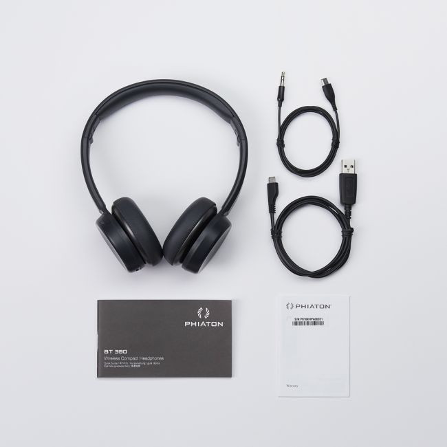 Casti audio Bluetooth PHIATON BT-390 cu microfon, pliabile, negru, tip headset-5
