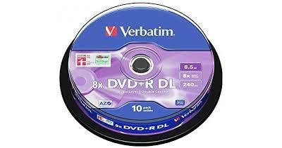 VERBATIM DVD+R | Dual Layer | 8.5Gb | 10 bucati cutie-img